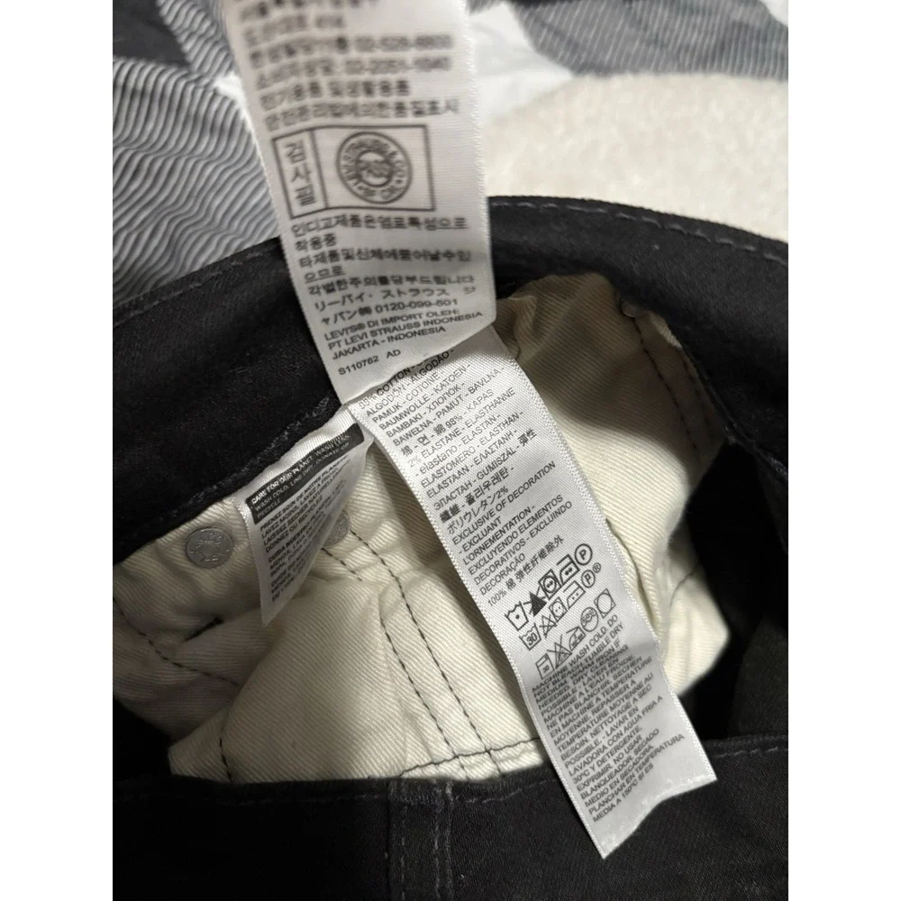 Levi's 511 Premium Men's Black Denim Jeans Size 31x32 Pants Stretch